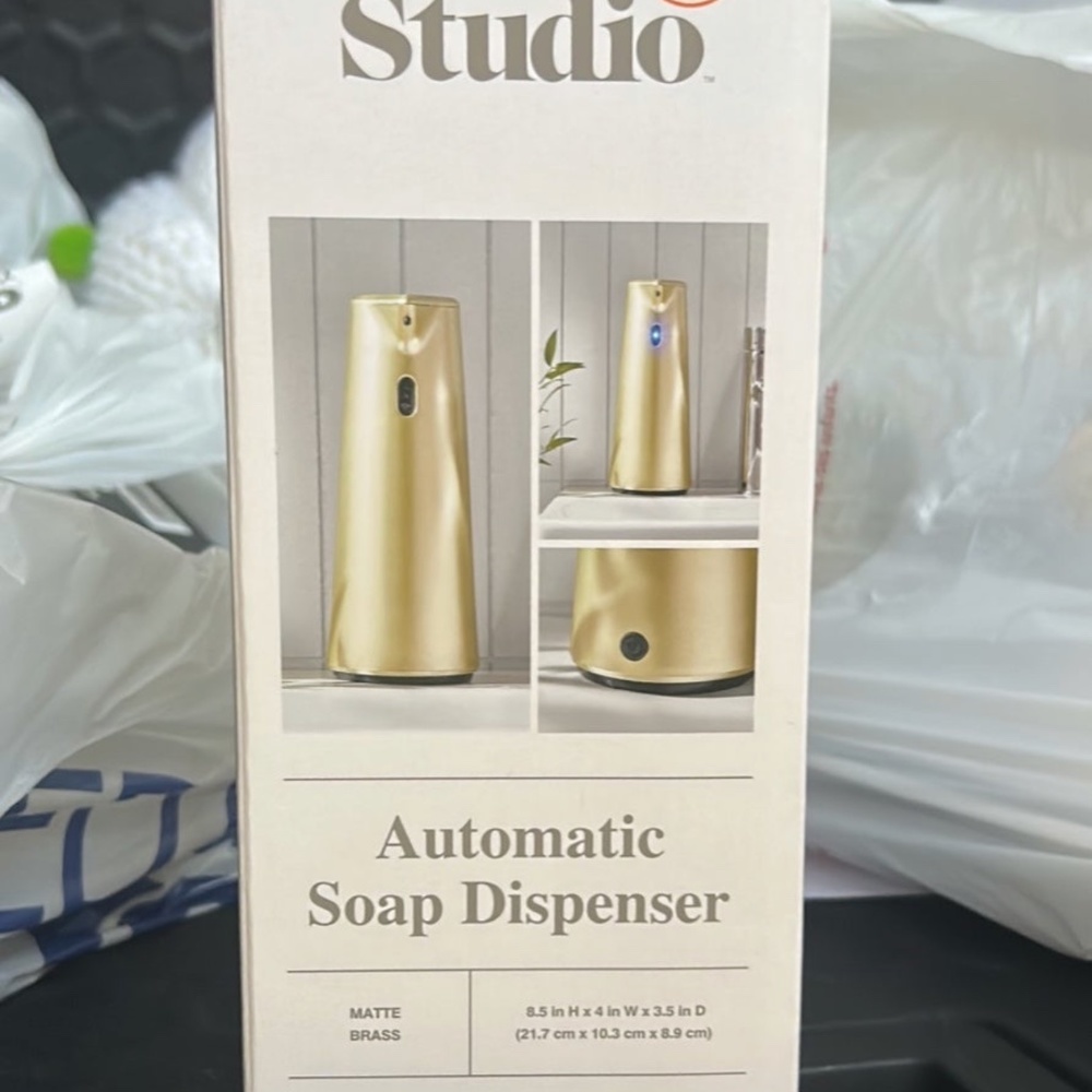 Gold Automatic Soap Dispenser Bathroom Kitchen